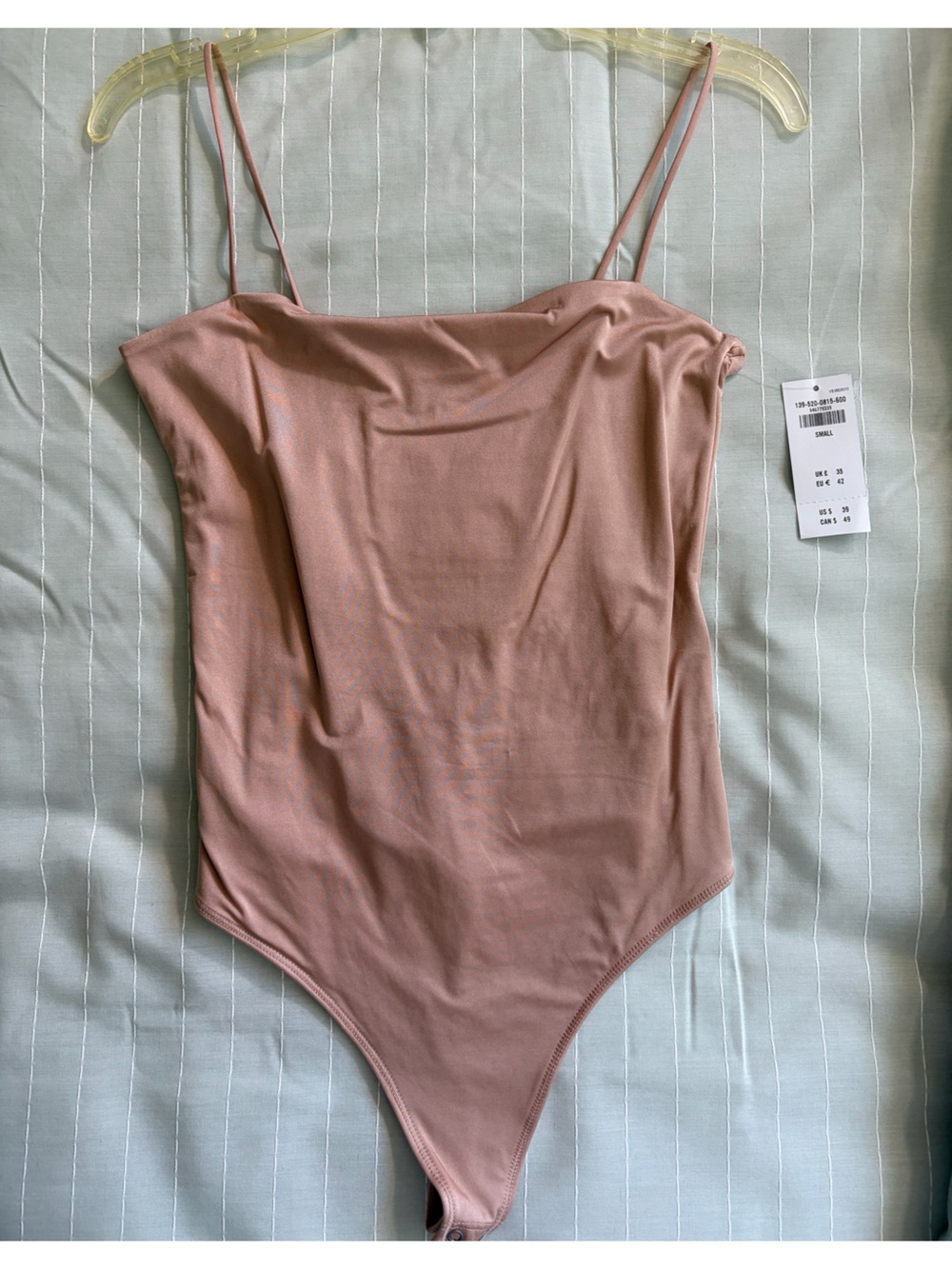 Abercrombie Blush Pink Spaghetti Strap Tank Body Suit